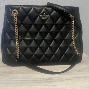 Kate Spade black quilted purse